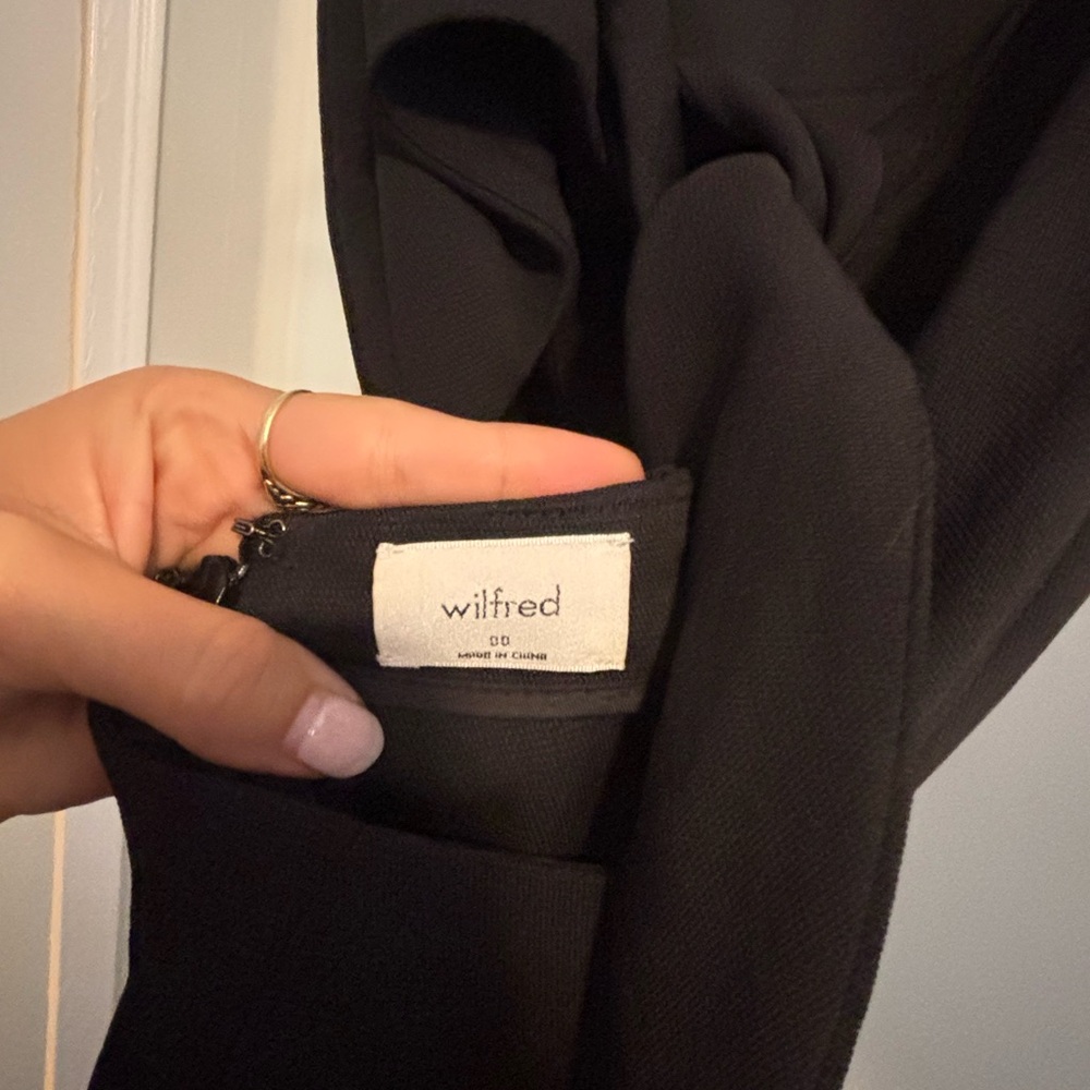 Wilfred Elegant Black Pants